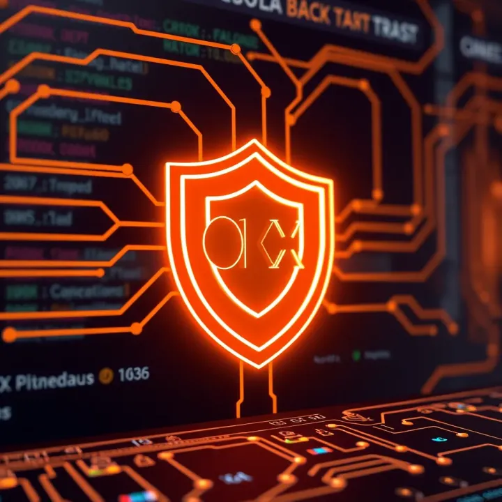 Security shield icon representing protection and trust in digital transactions
