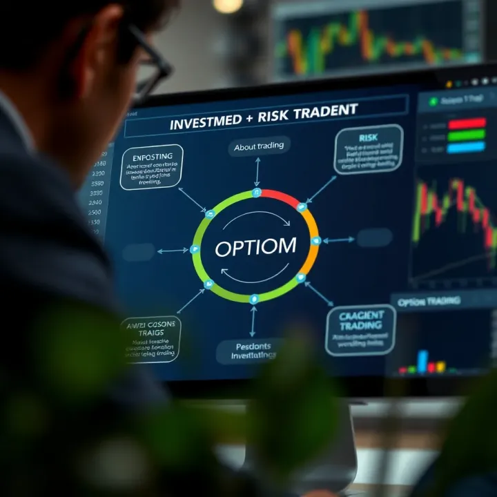 Diagram showing various investment strategies and associated risks in options trading