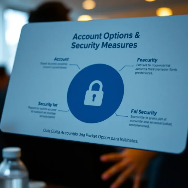 Diagram illustrating different account types and security features of Pocket Option