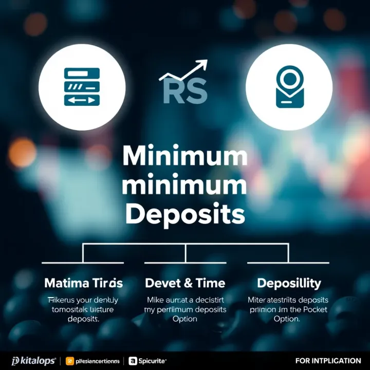 Graphic illustrating the benefits and tips for making minimum deposits on Pocket Option