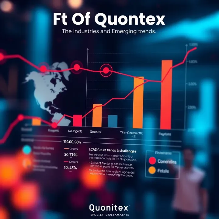 Chart showing the impact of Quontex on different sectors along with future trends and challenges