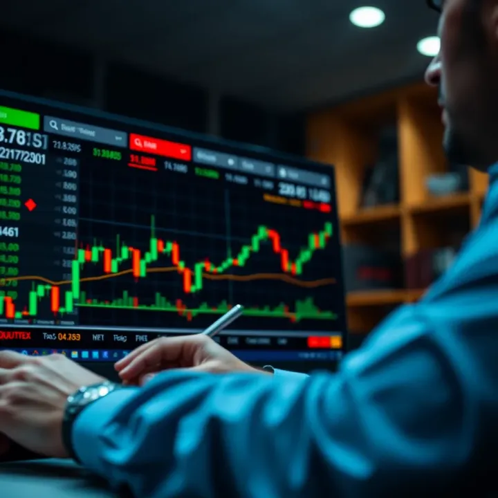 Illustration of secure binary options trading with focus on strategies and regulatory compliance
