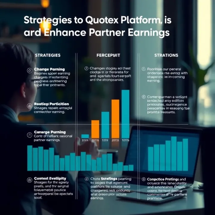 Graphical representation showing effective strategies to promote the Quotex platform and increase earnings