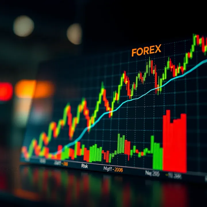 Graphical illustration depicting risk and reward dynamics in binary options and Forex markets