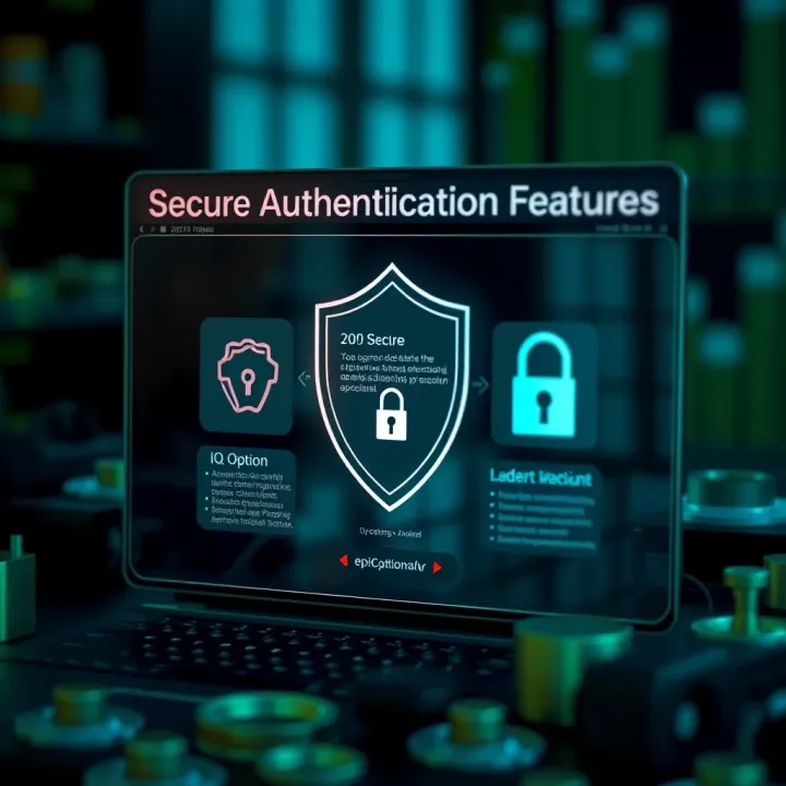 Graphic illustrating secure authentication methods with shield and lock symbols