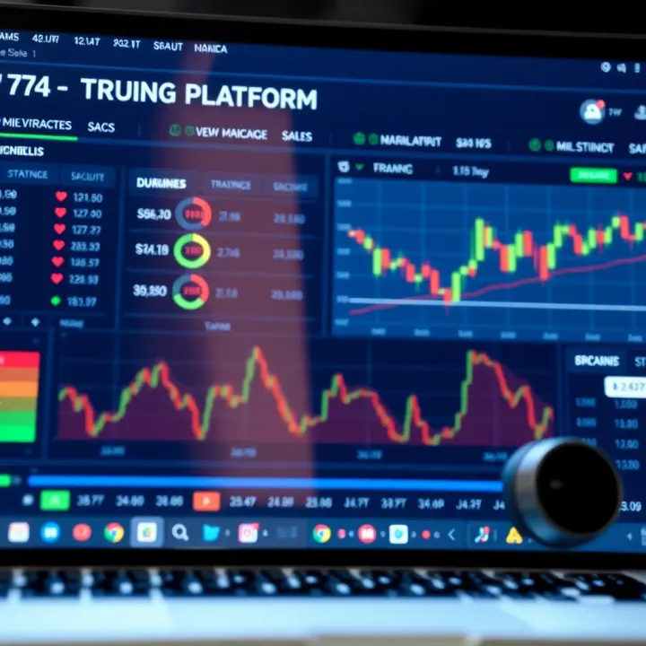 Secure and efficient online trading platform dashboard with strategy tools