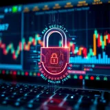 Secure digital padlock symbolizing encryption and protection of online trading accounts