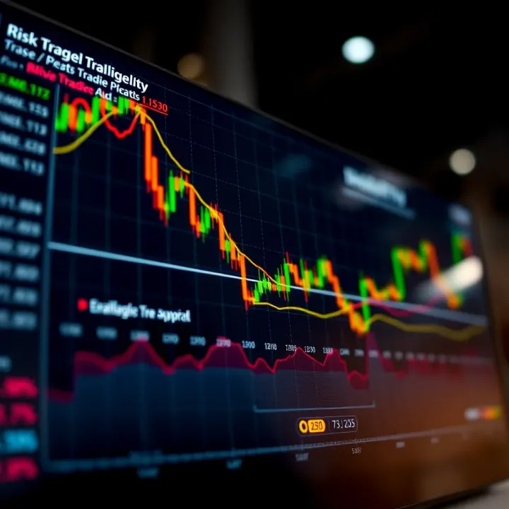 Chart illustrating risk management techniques and emotional control strategies in trading