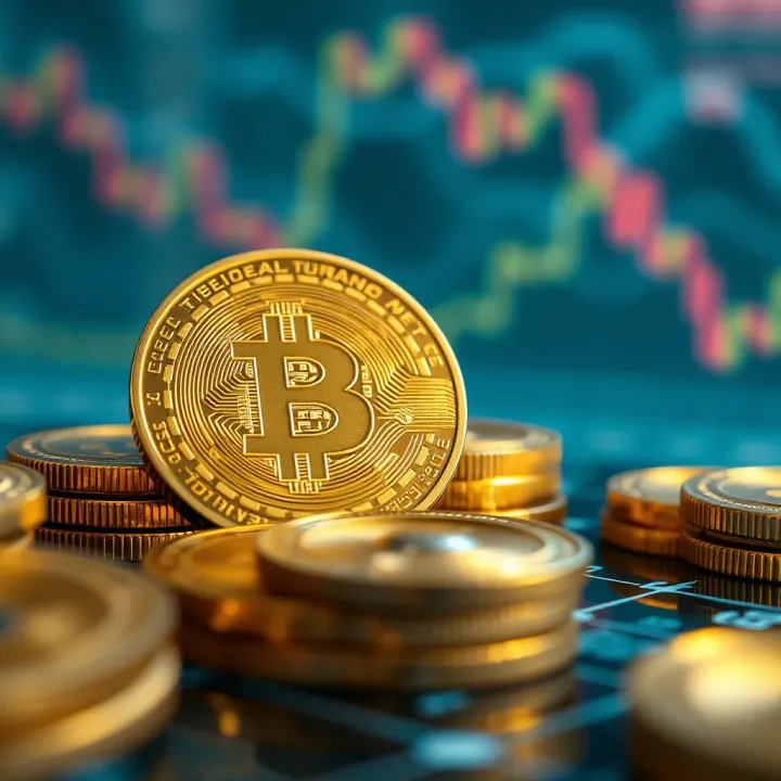 Visualization of technological advancements and market dynamics impacting Bitcoin valuation