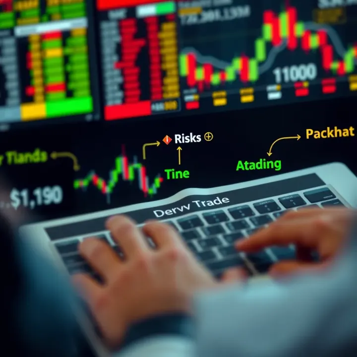 Diagram showing common strategies and risk factors in derivative trading
