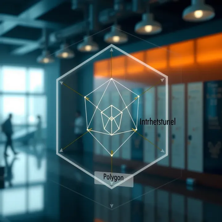 Diagram illustrating the architecture and components of Polygon blockchain technology